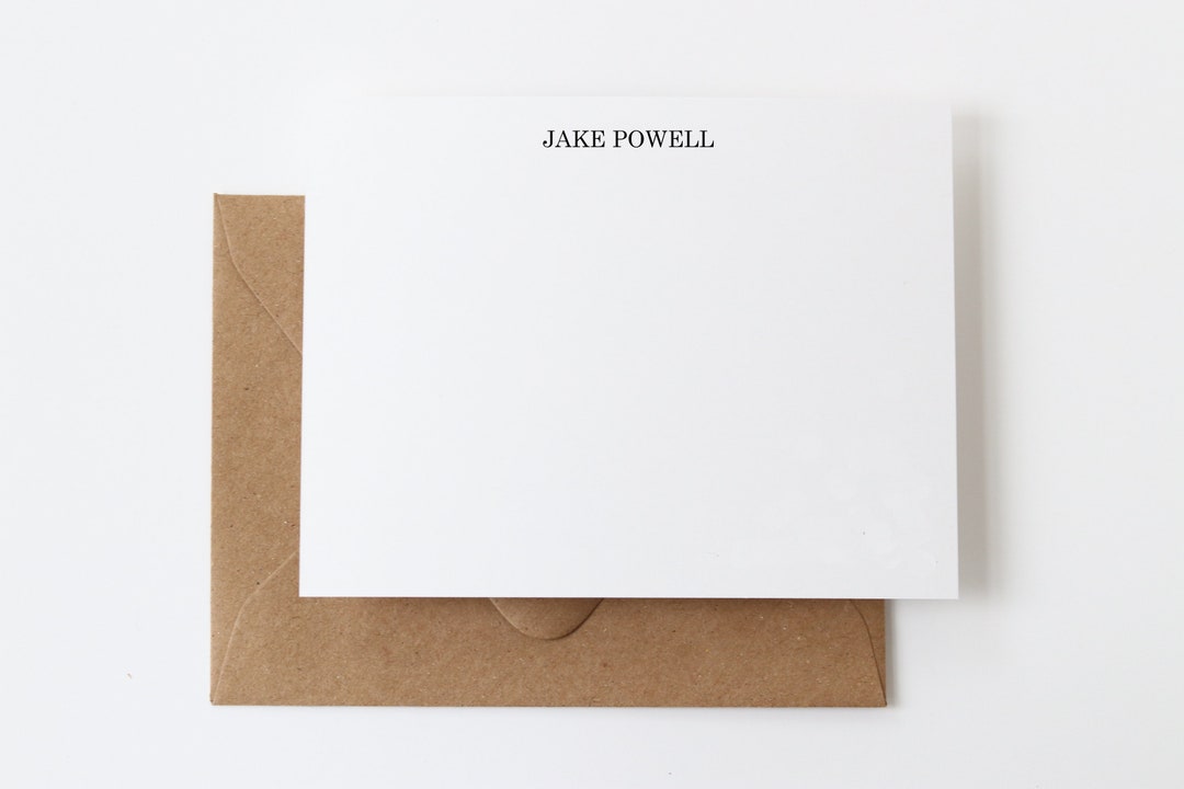 Personalized Classic Stationery Custom Mens Stationary Groomsmen Gift ...