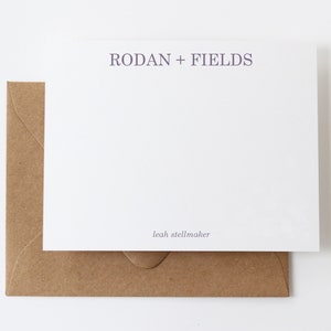 Personalized Business Stationery | 12 Rodan and Fields Note Cards | Rodan + Fields Business Thank You Card | Rodan and Fields Gift | N19