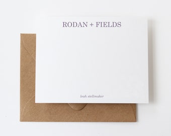 Personalized Business Stationery | 12 Rodan and Fields Note Cards | Rodan + Fields Business Thank You Card | Rodan and Fields Gift | N19