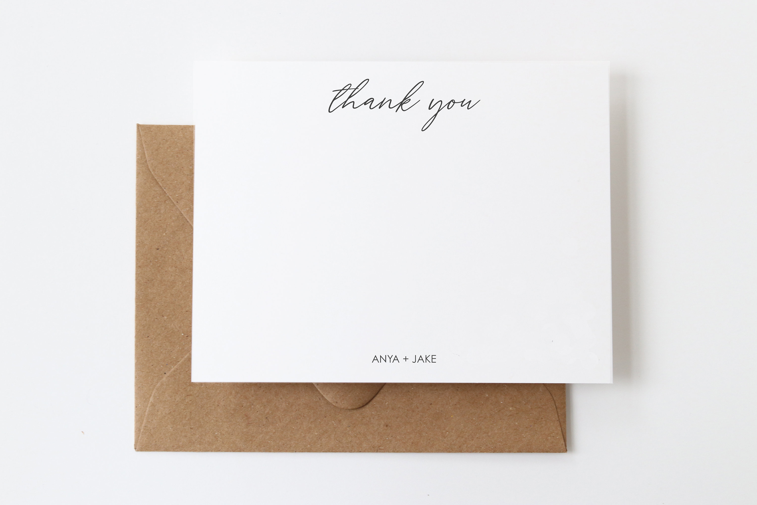 Personalized Thank You Note Cards Custom Wedding Stationery Etsy