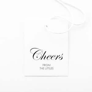 Elegant Cheers Tags for Wedding Favor Cheers Party Favor 18 Cheers Tags for Champagne Gift Tags Wine Tags for Bridal Shower Favor T1 image 1