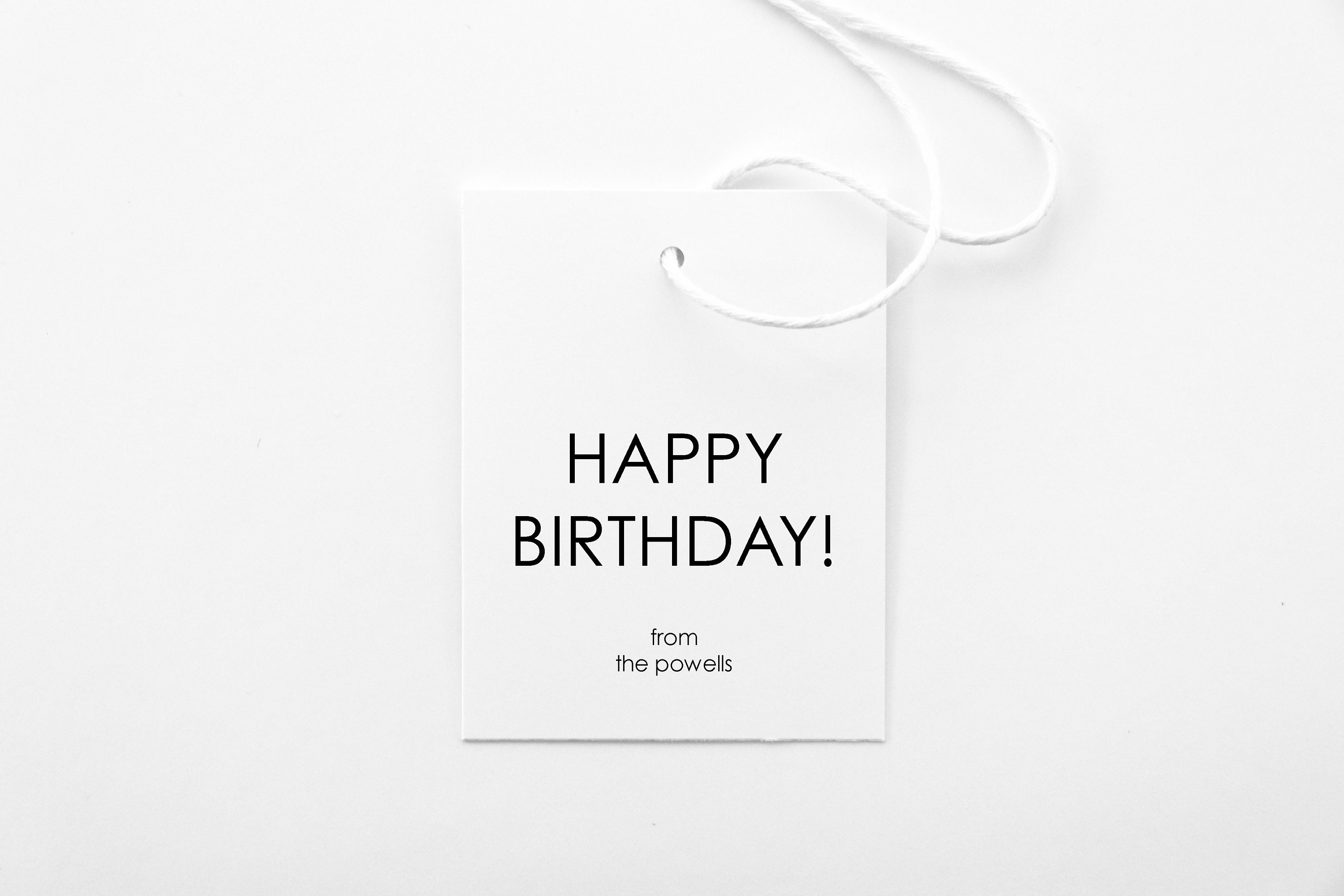 Printed Happy Birthday Tags 18 Happy Birthday Gift Bag Hang | Etsy