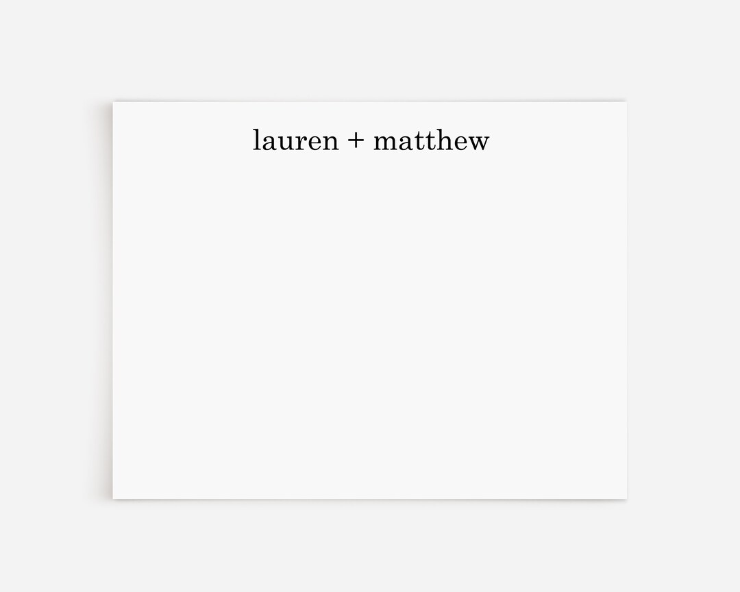 Personalized Stationery for Couples Wedding Stationary Notes Engagement