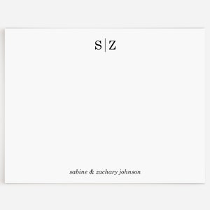 Personalized Monogram Stationery | Monogram Stationary | Couple Stationery |12 Monogram Notecards | Couples Stationary Wedding Thank You N37