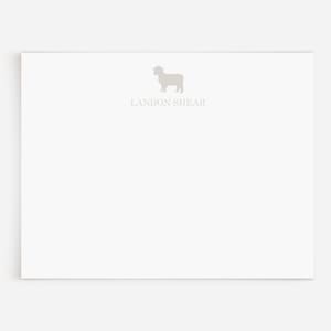 Personalized Lamb Stationery | Black Sheep Gift | 12 Custom Baby Lamb Thank You Cards Sheep Stationary | Lamb Note Cards | Sheep Notecard N2