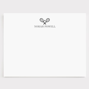 Personalized Tennis Stationery | Tennis Note Cards | Tennis Gifts for Him | Tennis Thank You Notes | Tennis Stationary for Her | N2 tennis