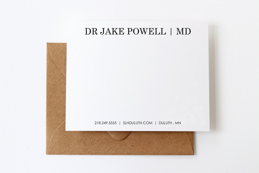 Personalized Doctor Stationery Classic Doctor Stationary Doctor Gift