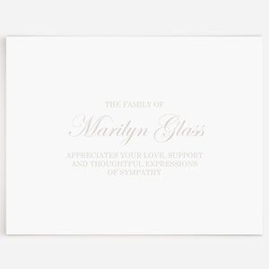 12 Thank You Cards for Funeral | Thank You Note Cards for Celebration of Life  | Sympathy Thank You | Support Thank You Card | N45 life