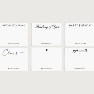 Flower Shop Enclosure Cards | 18 Custom Florist Gift Enclosure | Mixed Occasion Floral Bouquet Notes
