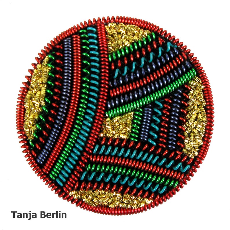 Embroidery Kit Brooch Goldwork Hand Embroidery Kit Etsy