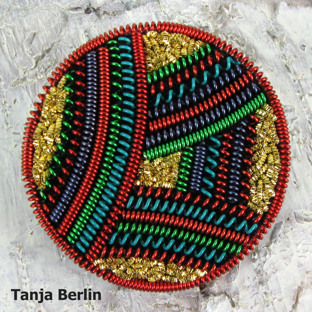 Embroidery Kit Brooch Goldwork Hand Embroidery Kit Etsy