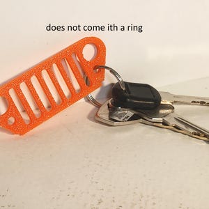 2Pcs Vintage Jeep Grill Key Fob Attachment No Ring is included free shipping
