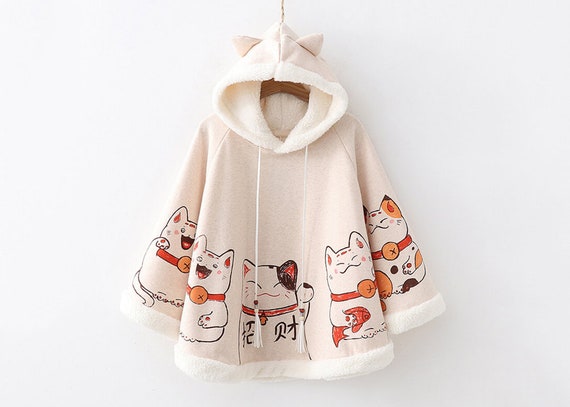 fleece cloak hoodie