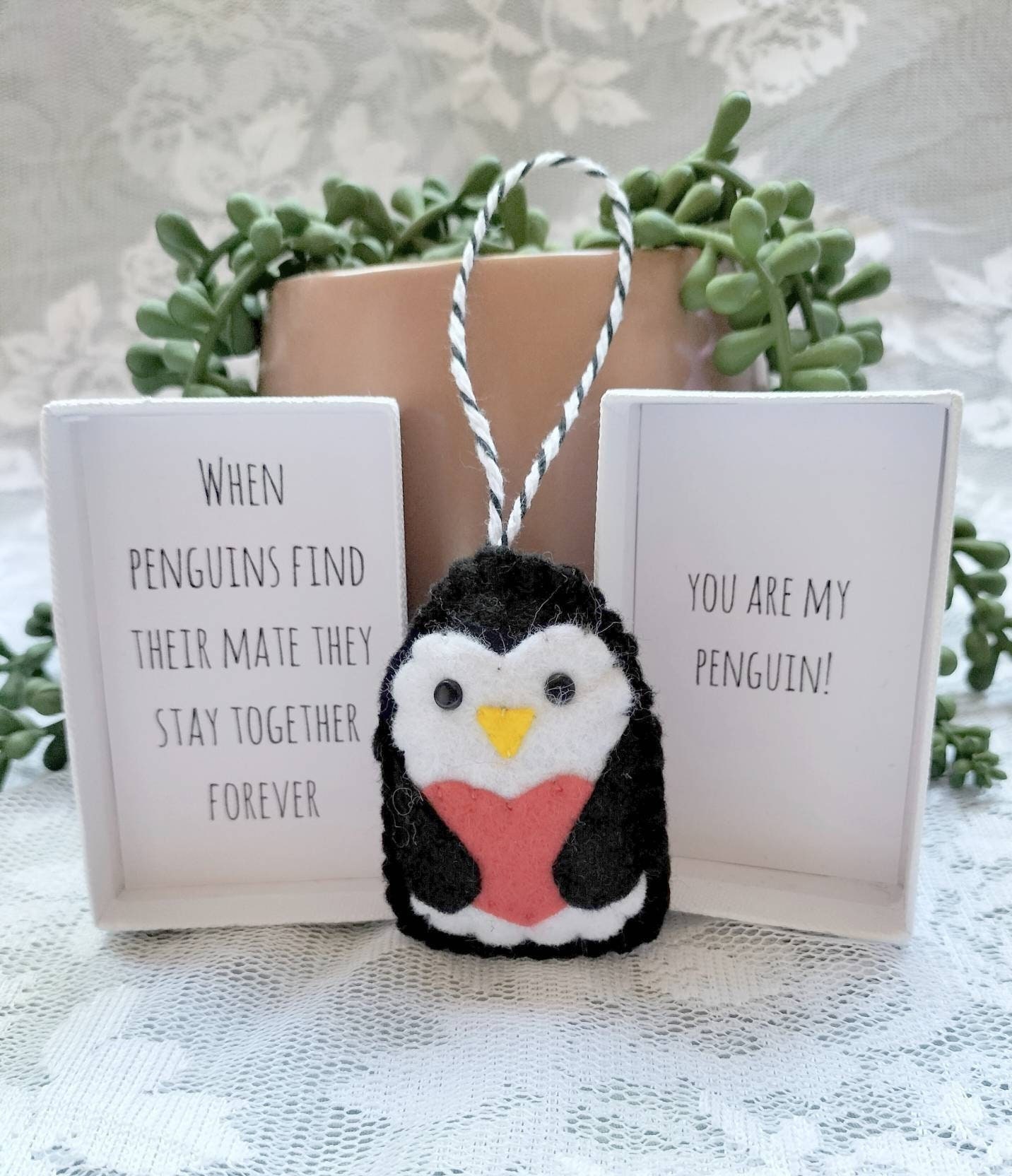 Pinguin Geschenk Mate for Life, Geschenke für Mann, Frau, Du bist mein  Pinguin Weihnachtsgeschenk, Baumschmuck, Romantische Geschenke - .de
