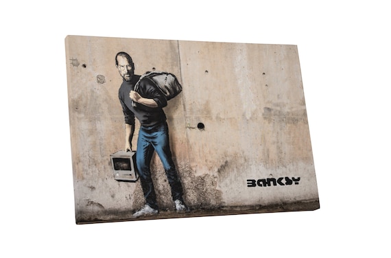 BONUS BANKSY WALL DECAL! Banksy Life Is Beautiful Gallery Wrapped Canvas