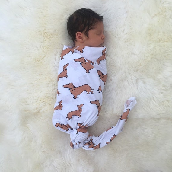 dachshund baby swaddle