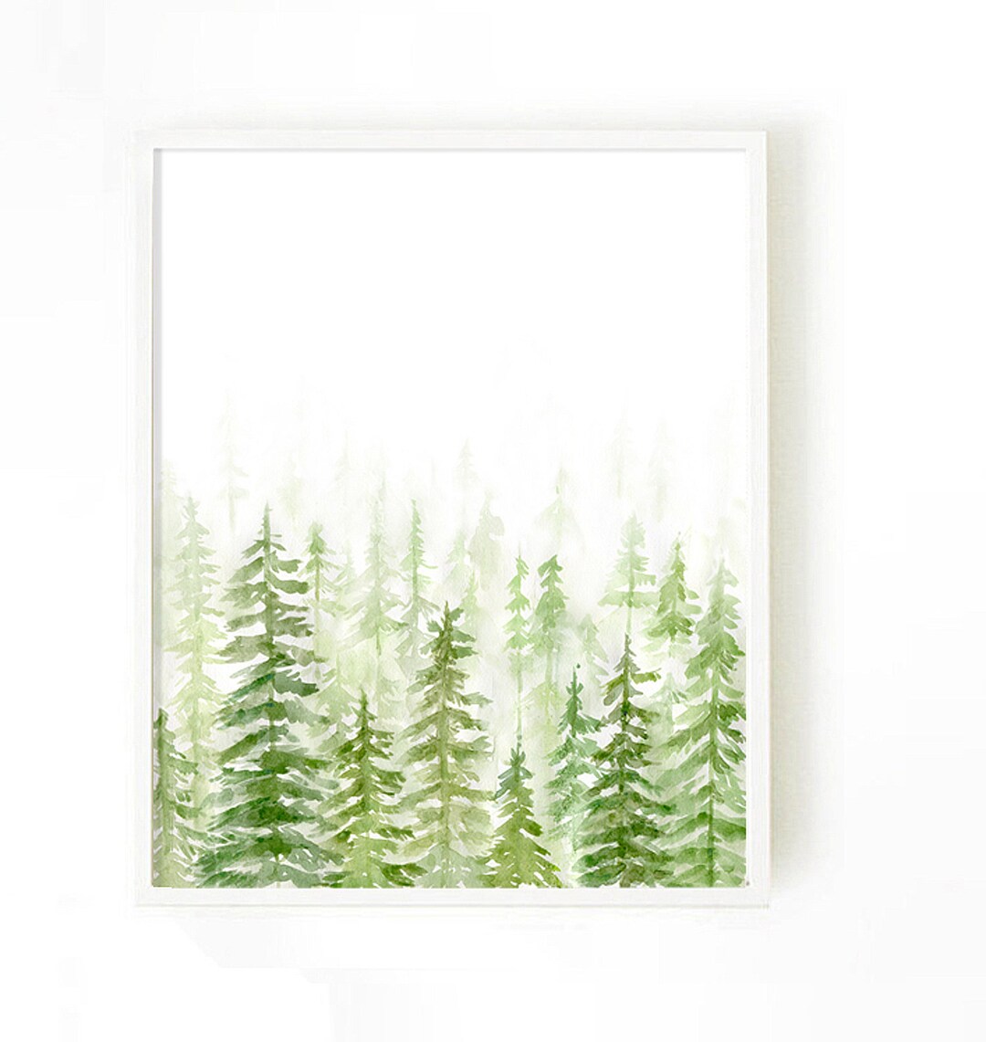 Forest Art Nature Print Forest Print Landscape Painting - Etsy