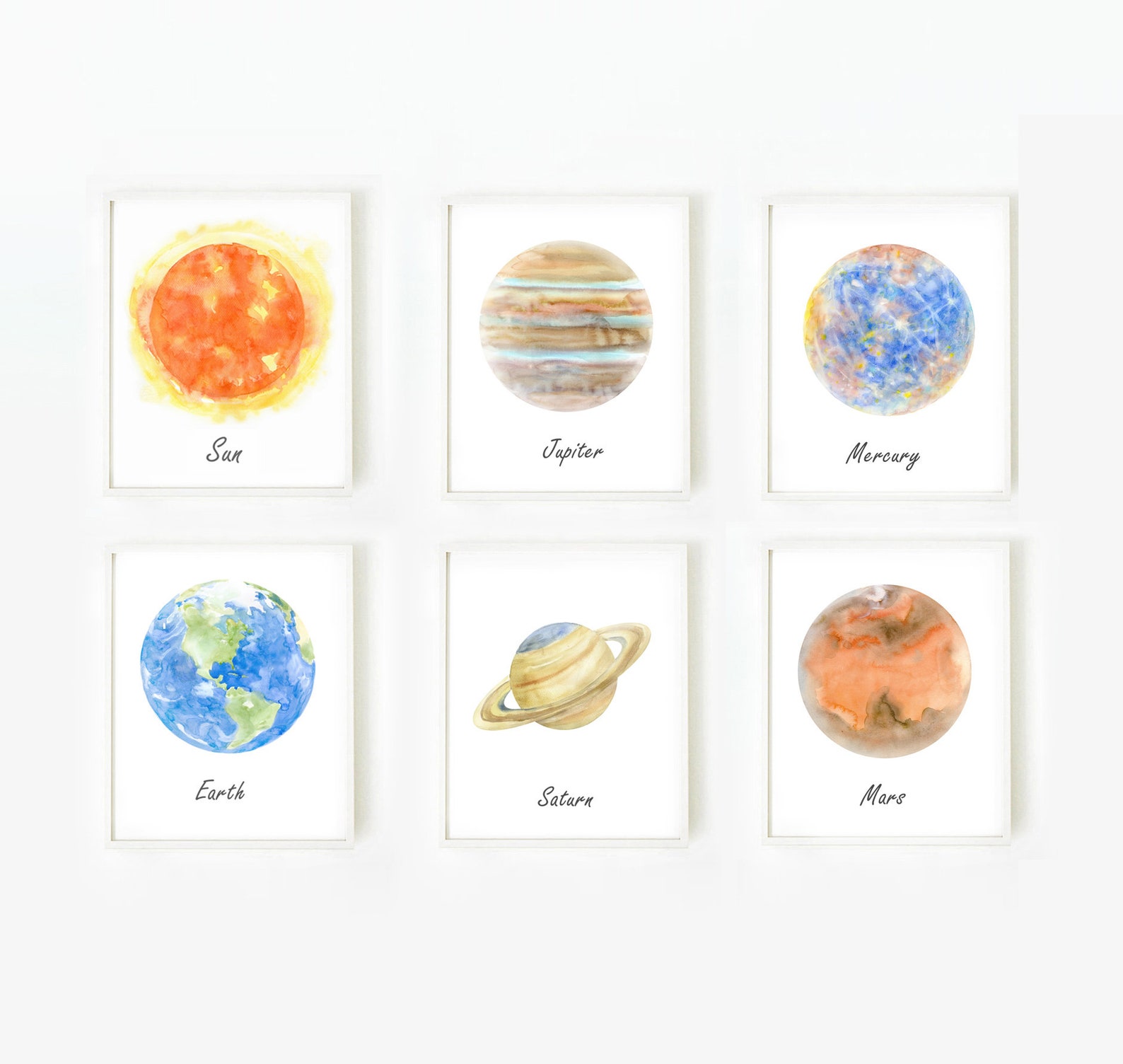 Space Art Solar System Print Prints Astronomy Art Etsy