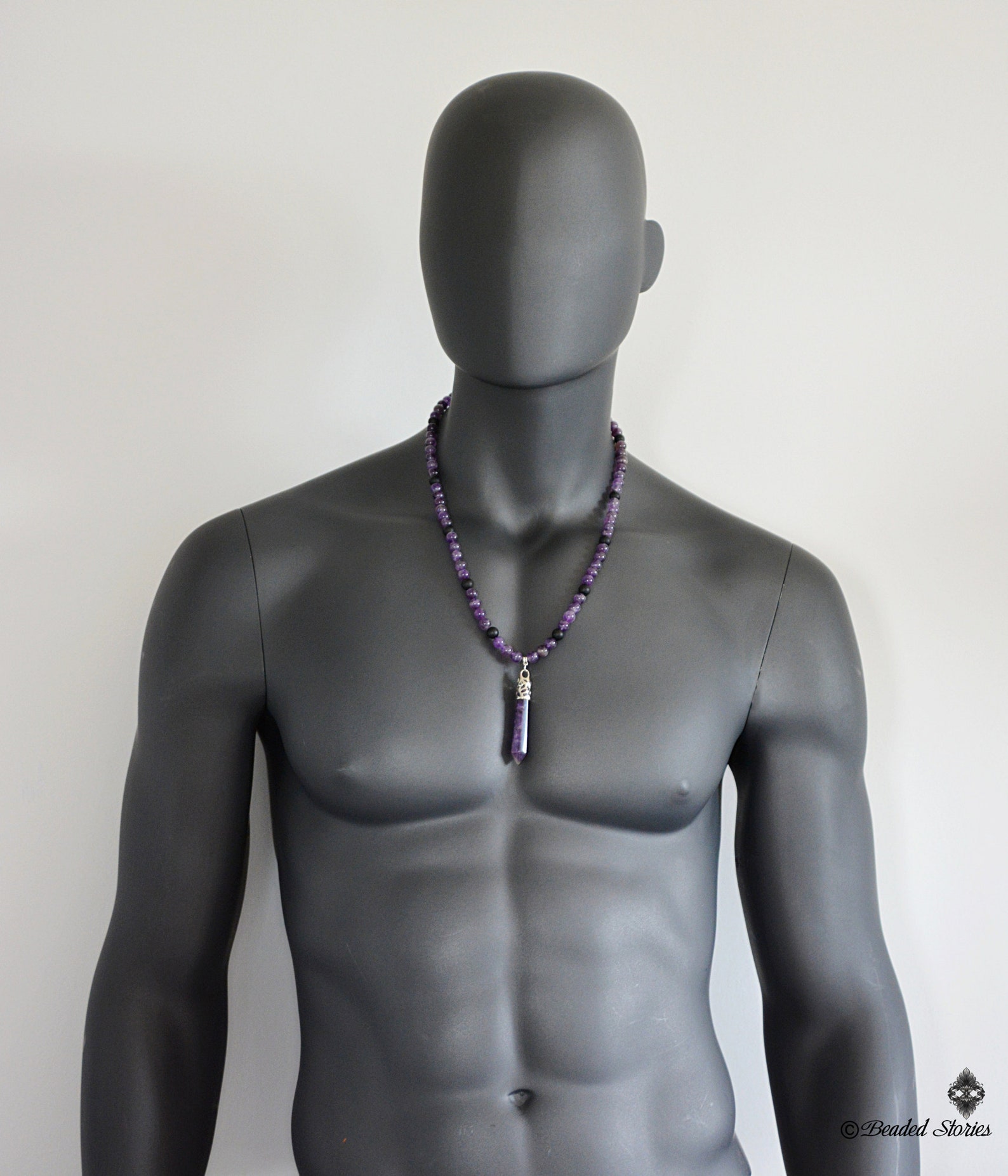 Mens Necklace Healing Crystal Jewelry Men's Jewelry Boho Etsy UK