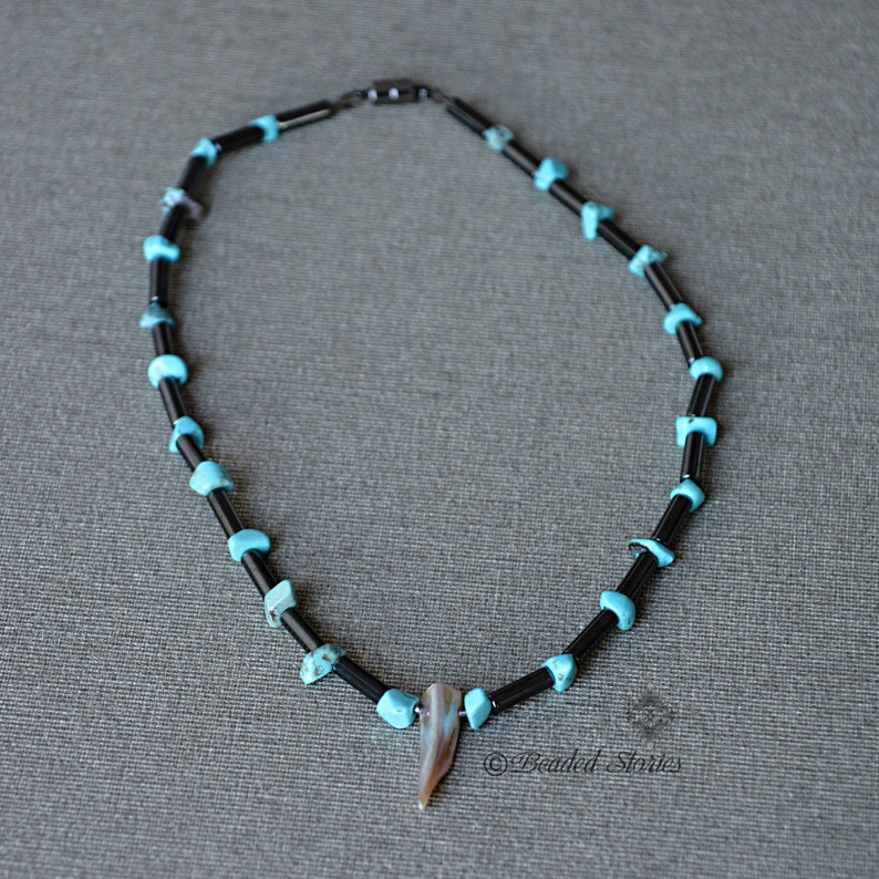 Mens Necklace Tribal Surfer Necklace Mens Choker Tusk Rocker Etsy