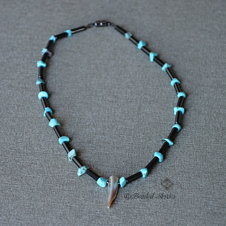 Mens Necklace Tribal Surfer Necklace Mens Choker Tusk Rocker Etsy