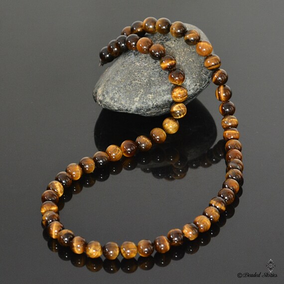 His and Hers Waterproof Couple Necklaces Tiger Eye Good Luck Necklace