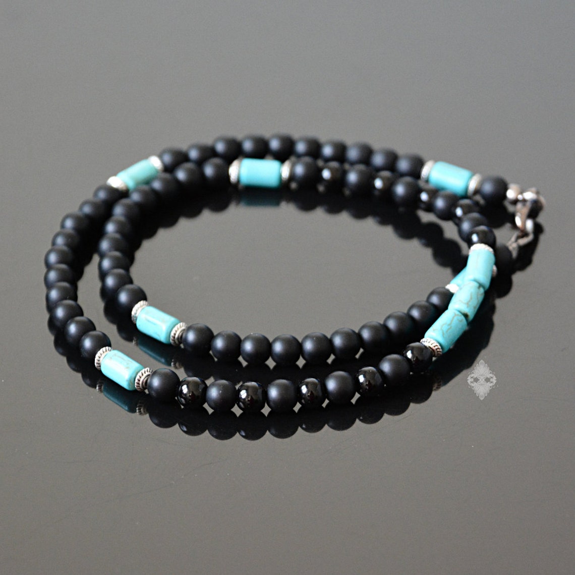 Mens Stone Necklace Men's Jewelry Stone Necklace Etsy