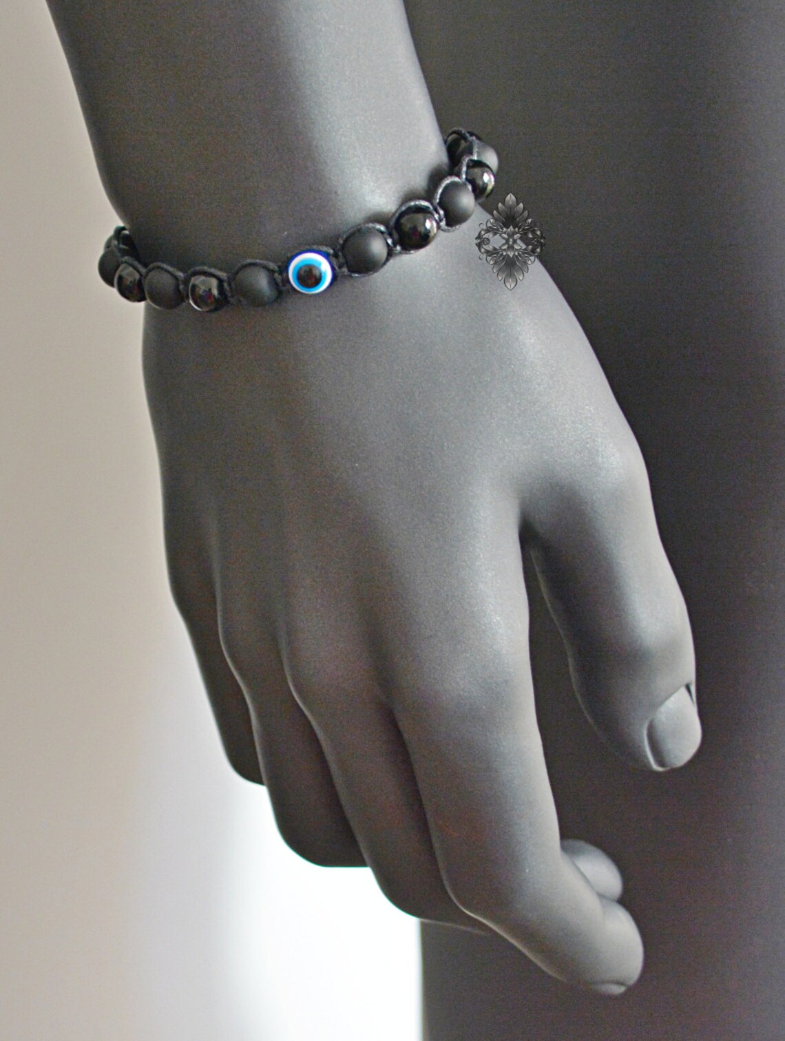 Evil Eye Bracelet Mens Bracelet Eye Bracelet Crystal Etsy — free download