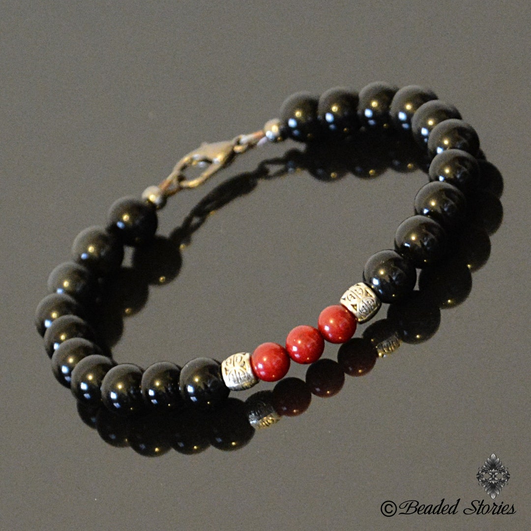 Protection Bracelet for Him Handmade Beaded Bracelet for Men Etsy