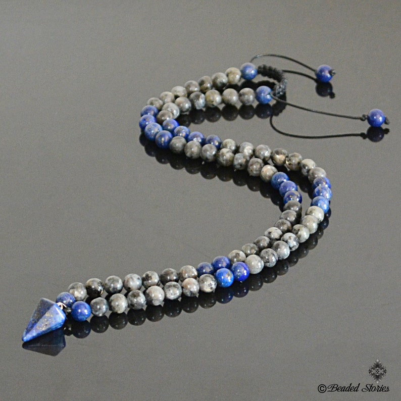 Men's necklace Lapis jewelry Lapis Lazuli necklace for men