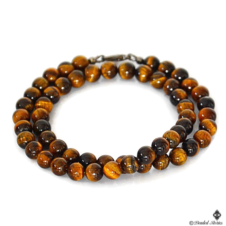 Tigers Eye Necklace for Men Good Luck Men's Jewelry - Etsy