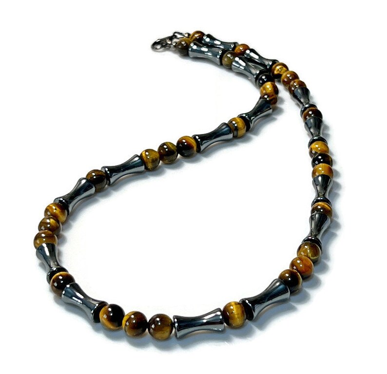 Men's Beaded Necklace Surfer Jewelry Beaded Necklace Etsy