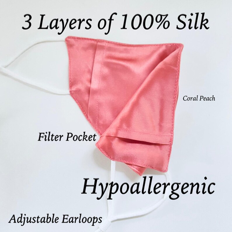 100 Mulberry Silk Face Masks Silk Lining Mask Reusable Face Etsy