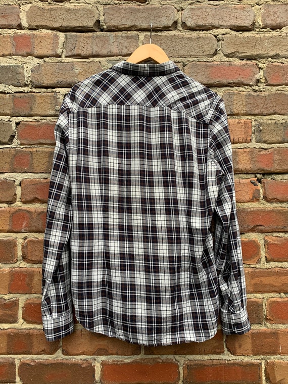 Country Road Check Shirt Black and White Mens Size Medium