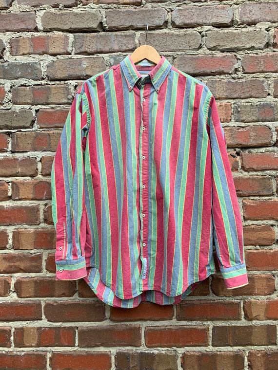Multi coloured striped long sleeve top Clearance