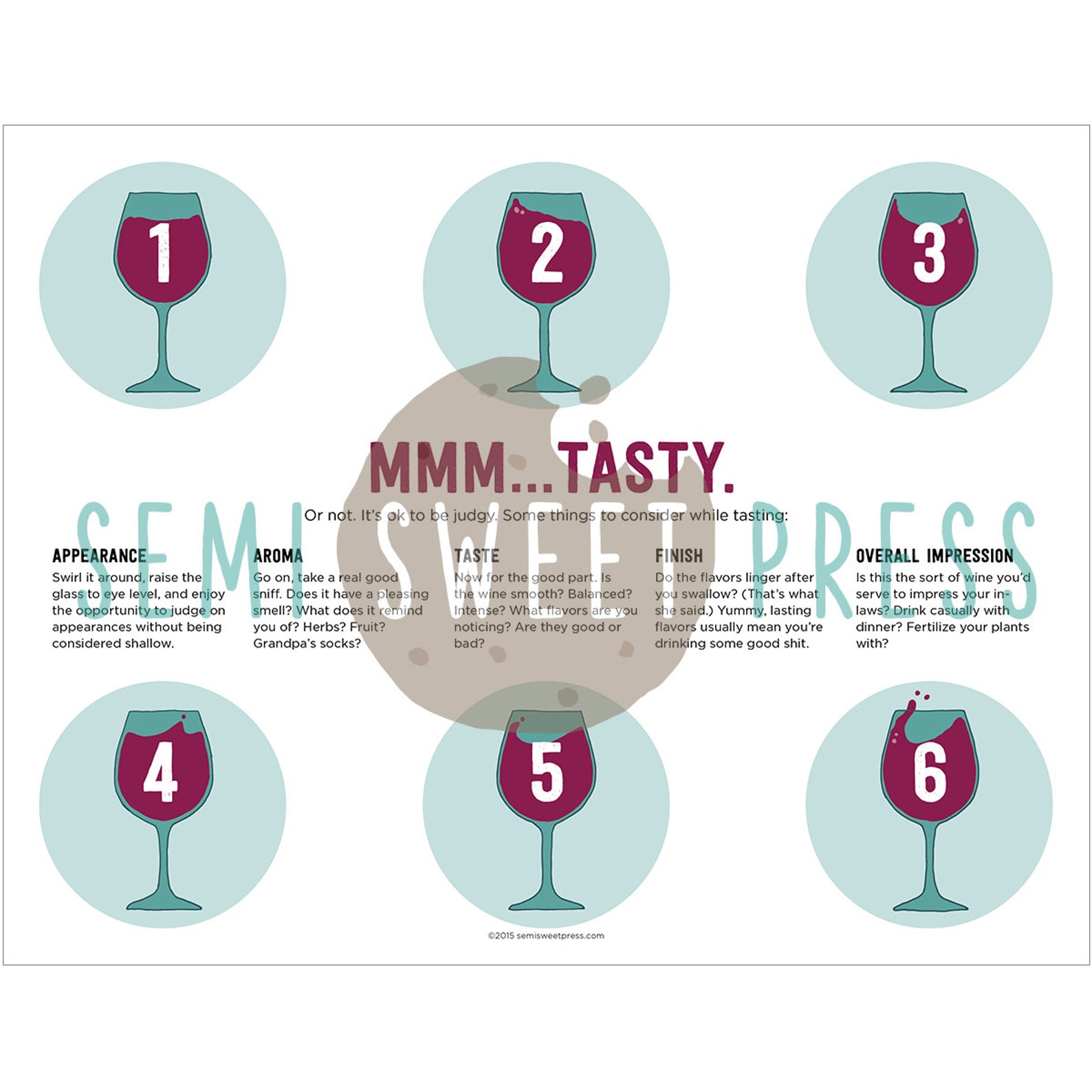 Printable Wine Tasting Placemat - Etsy