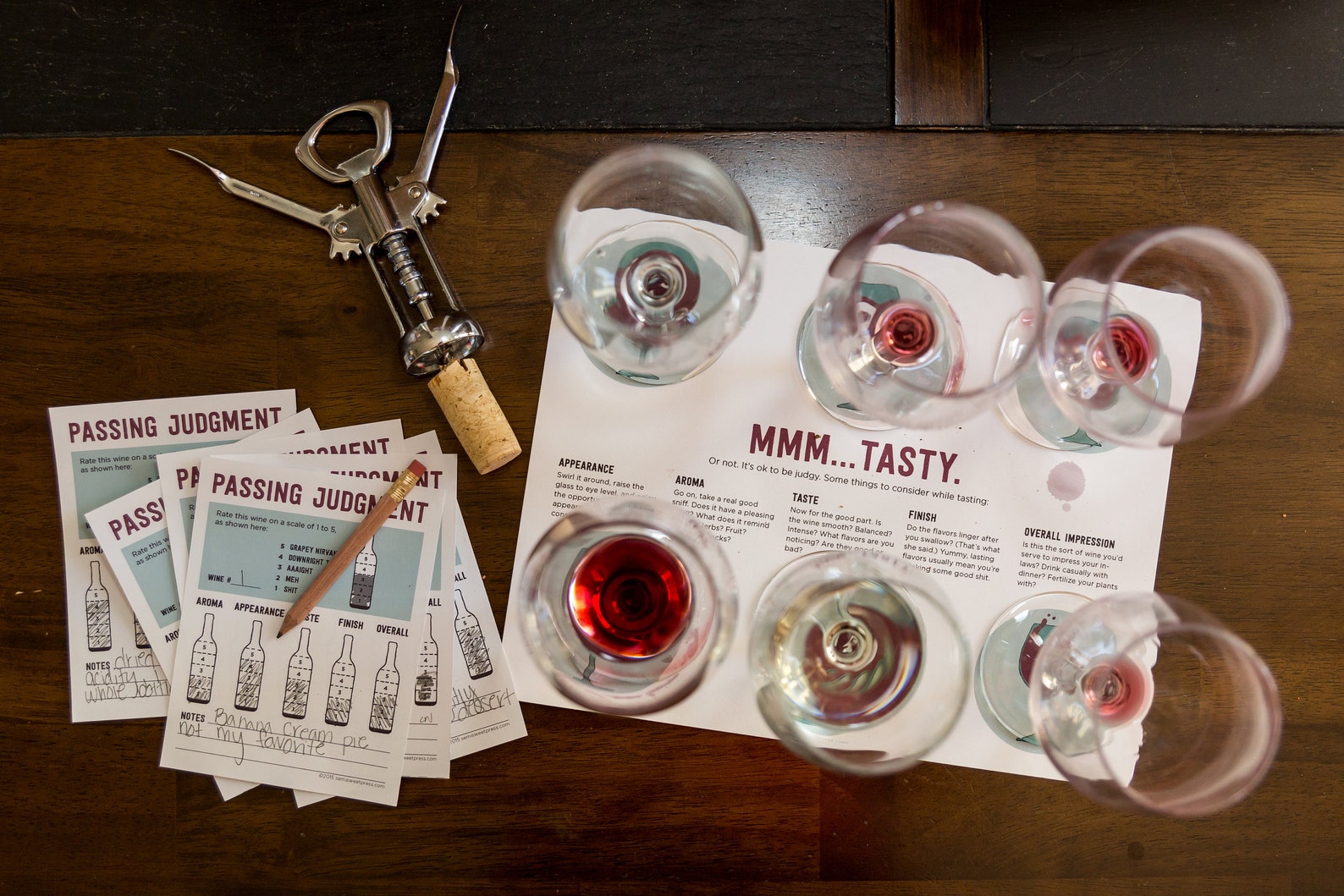 Printable Wine Tasting Placemat - Etsy