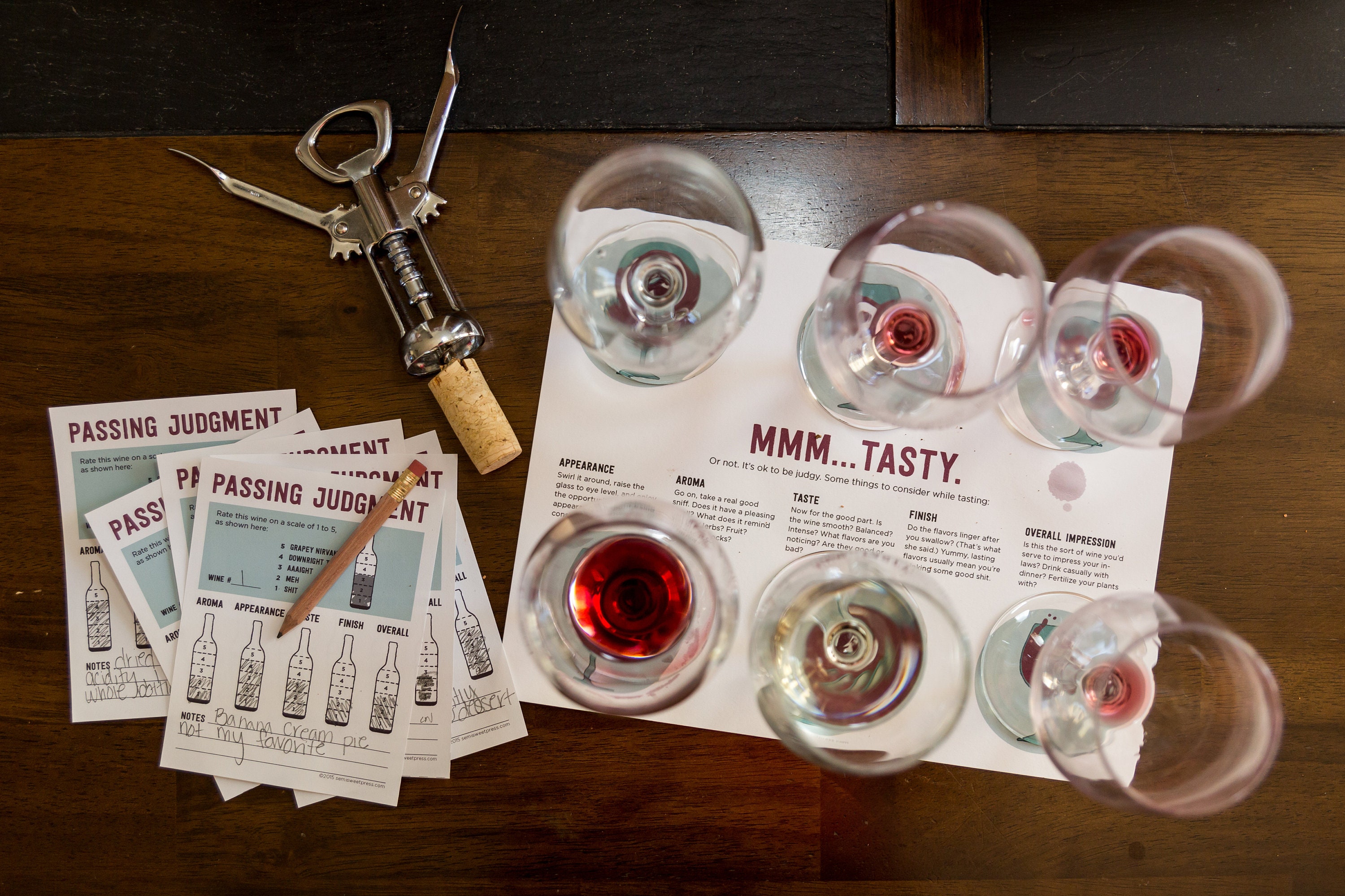 Printable Wine Tasting Placemat - Etsy