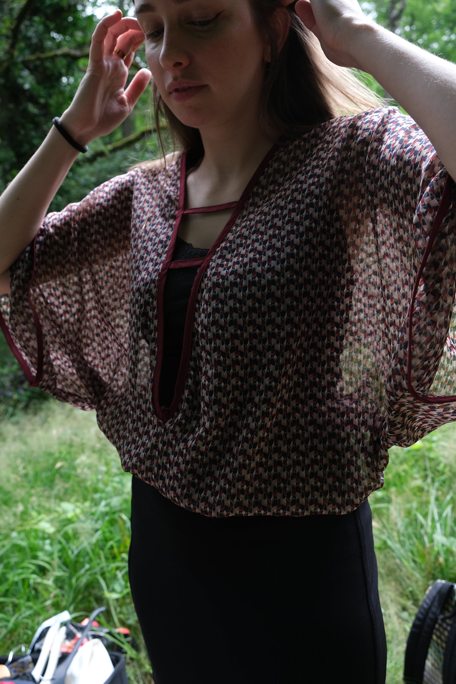 Jasmin Blouse Sewing Pattern Easy to sew Top In Crepe Chiffon Loose jasmin-blouse-sewing-pattern-easy-to-sew-top-in-crepe-chiffon-loose