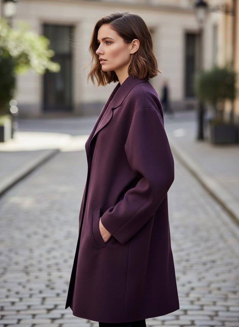 Sewing Pattern for a Tailored Coat With a Collar, Unlined, DIY Coat ...