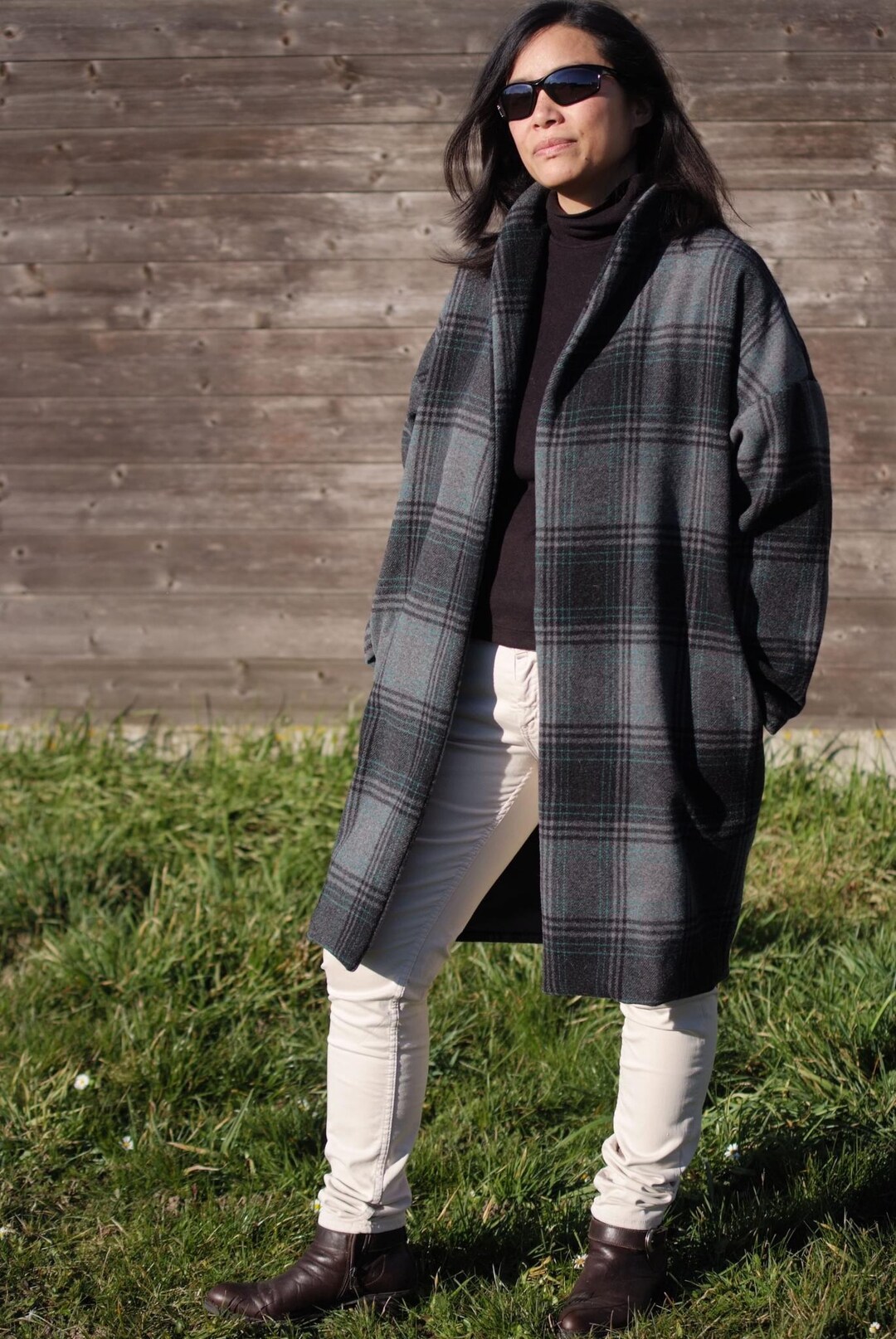 PDF Sewing Pattern Coat Hugo,raised Neckline Coat With Lining,trendy ...