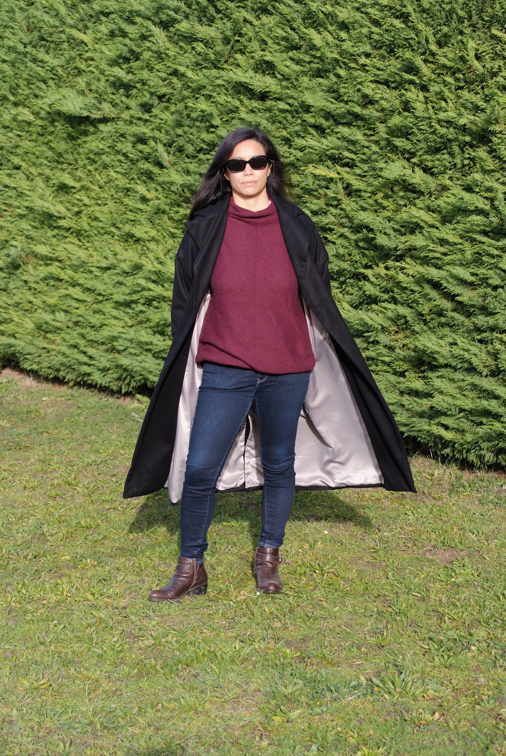 PDF Sewing Pattern Oversize Coat,straight Shape With Tailored Collar