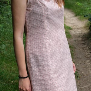 Pdf V neck dress pattern, dress pattern, sleeveless dress sewing pattern, summer dress,cotton dress,PDF V neck dress pattern ENGLISH VERSION