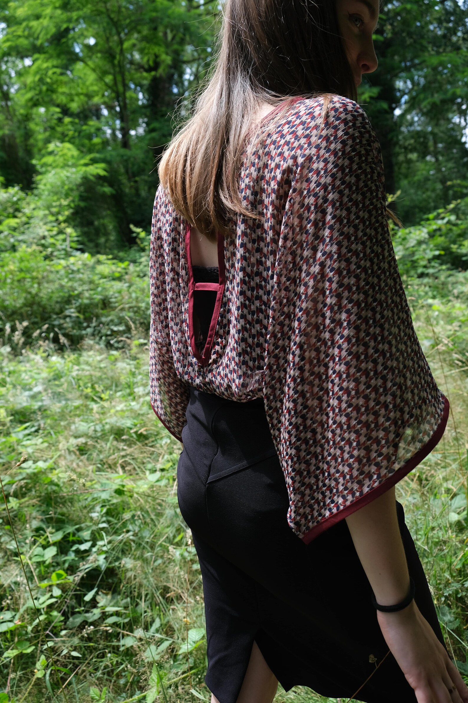 Jasmin Blouse Sewing Pattern Easy to sew Top In Crepe Chiffon Loose jasmin-blouse-sewing-pattern-easy-to-sew-top-in-crepe-chiffon-loose