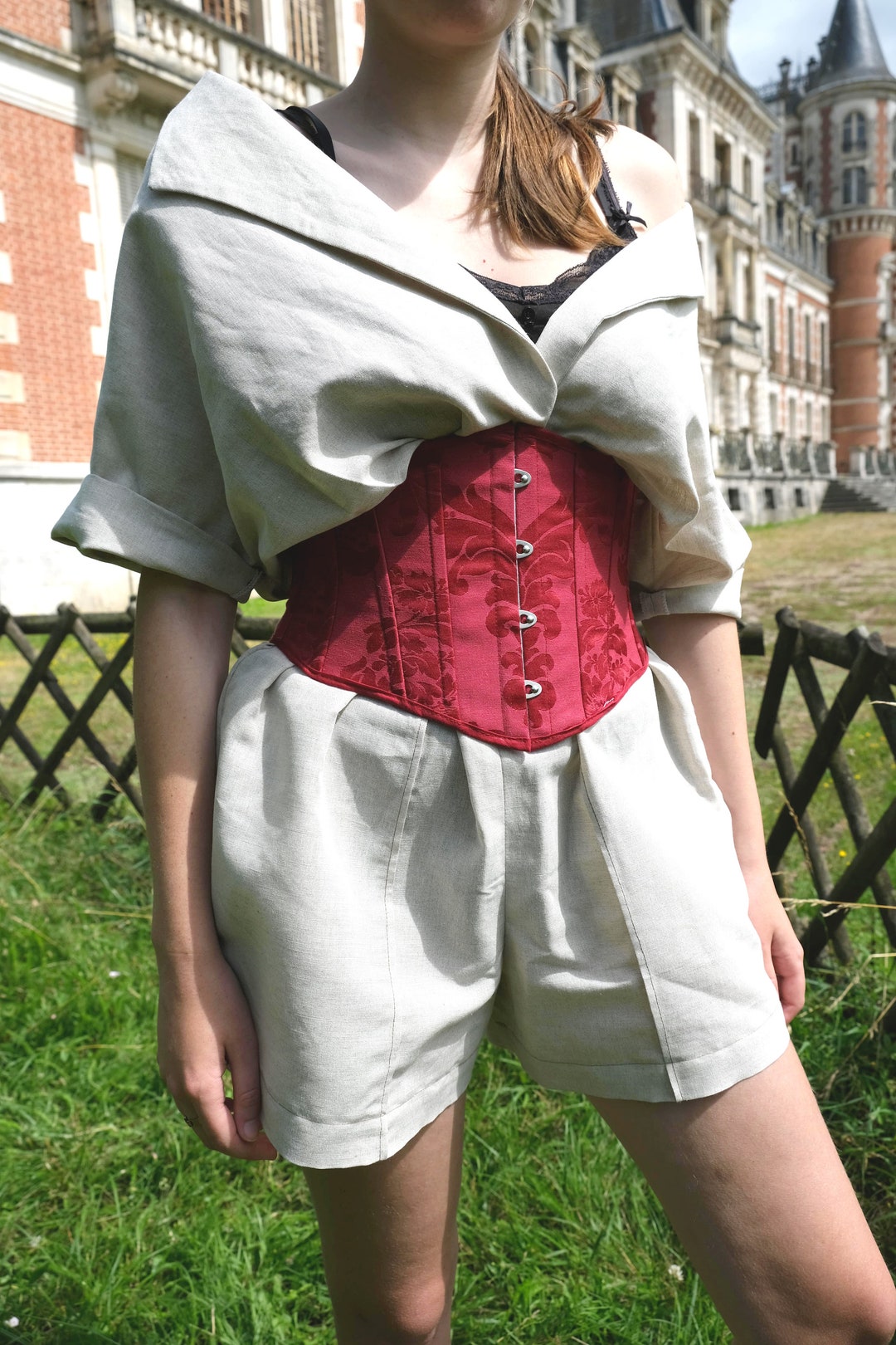 Serre-taille En Soie Mélangée La Perla Taille 38 - Neuf Avec étiquettes, Style Porte-jarretelles Perlé
