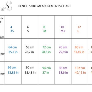 PDF pencil skirt pattern,high waisted skirt,panneled skirt,instant download pattern,digital sewing pattern for beginner,! ENGLISH VERSION image 10