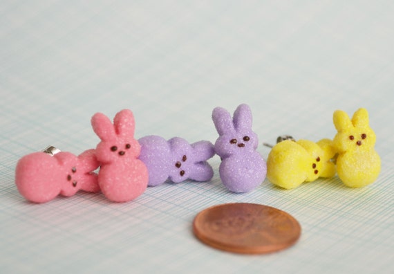 Bunny Peep Polymer Clay Charm