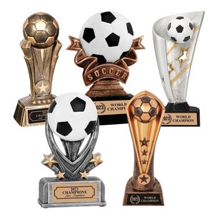 Custom Soccer Trophy | Custom Sports Trophy| Free Shipping | No Engraving Fee | Corporate Award