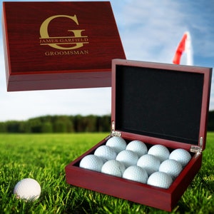 Personalized Monogram Golf Ball Box