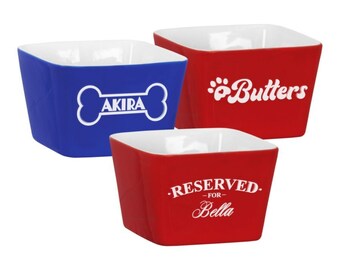 Comedero de acero inoxidable personalizado para mascotas: regalo personalizado para perros y gatos